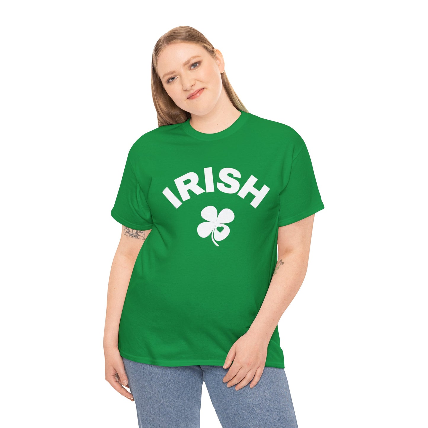 Irish Four-Leaf Clover Love Unisex Cotton Tee