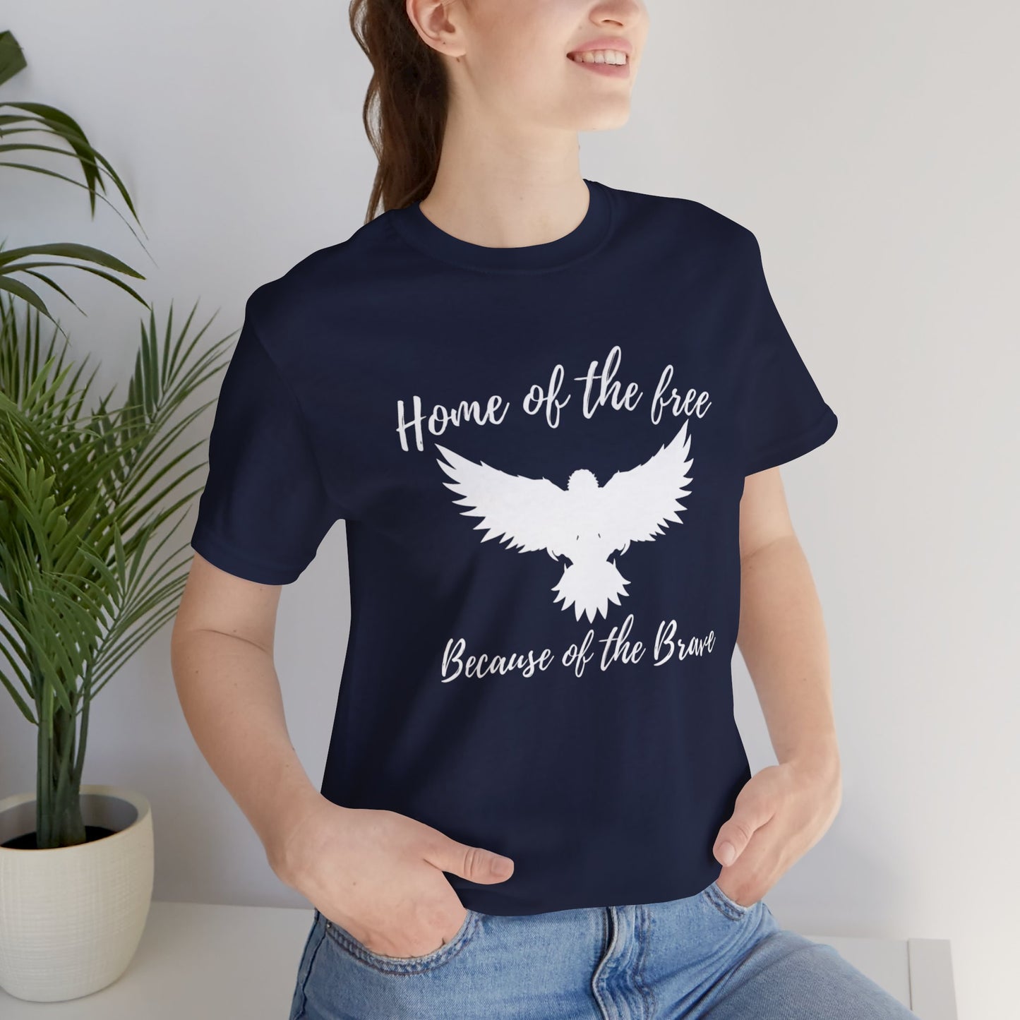 Eagle - Home of the free Because of the Brave • T-shirt • Express Delivery available | Wyatt & Stella