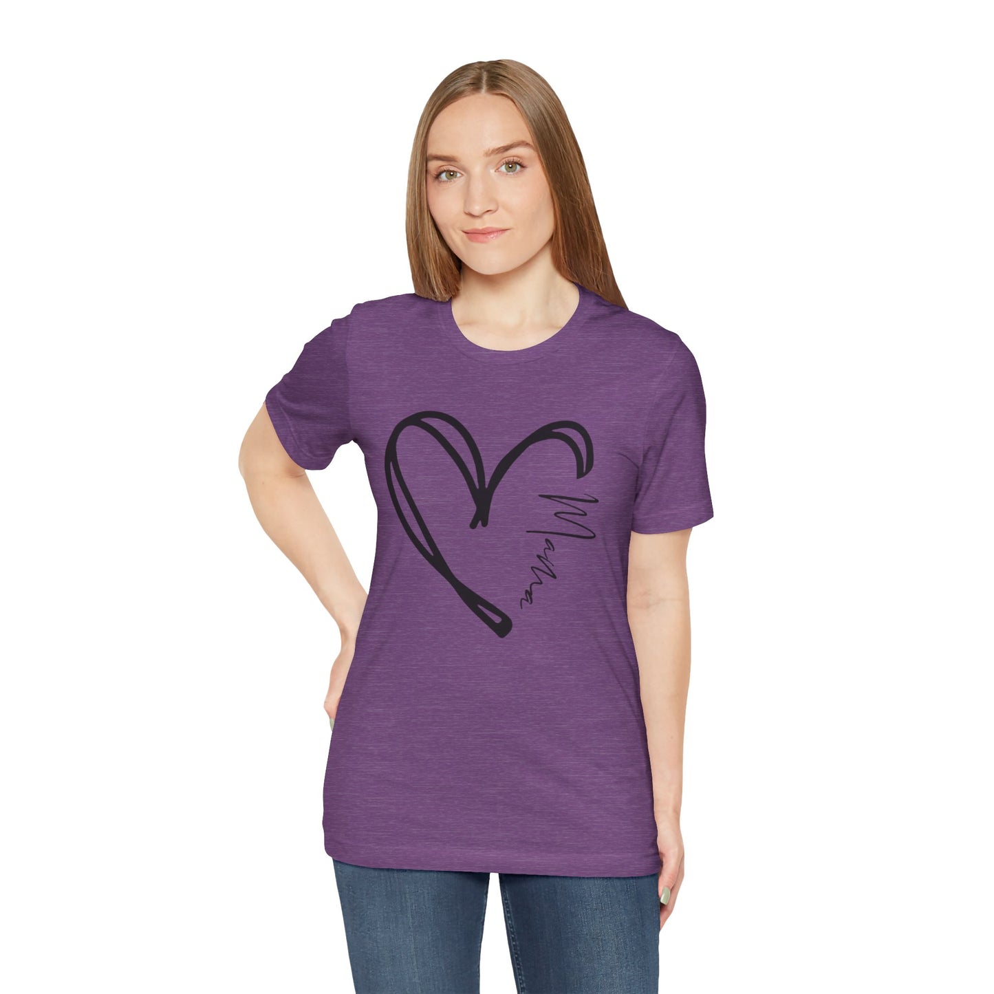 Mama Heart Short Sleeve Tee