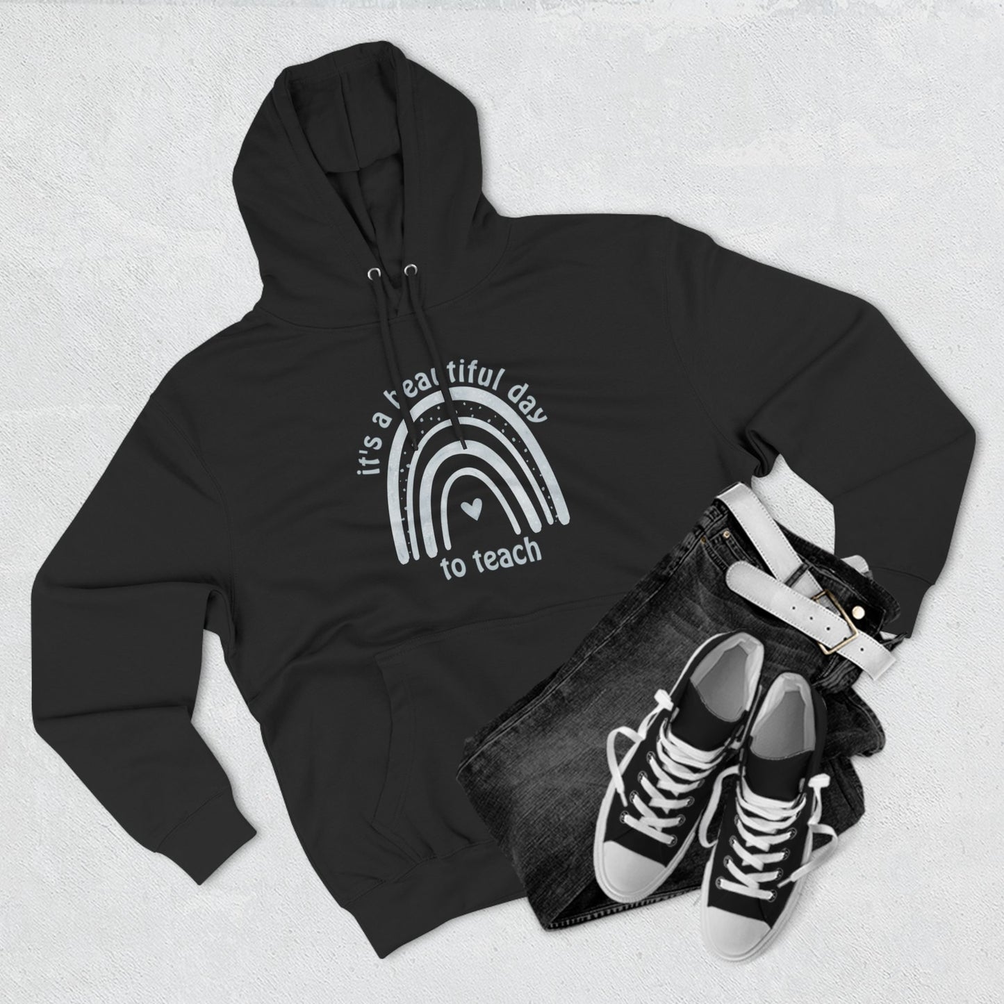 Wyatt & Stella brings this hoodie as a must-have for any dedicated educator. Sizes S to 3XL.