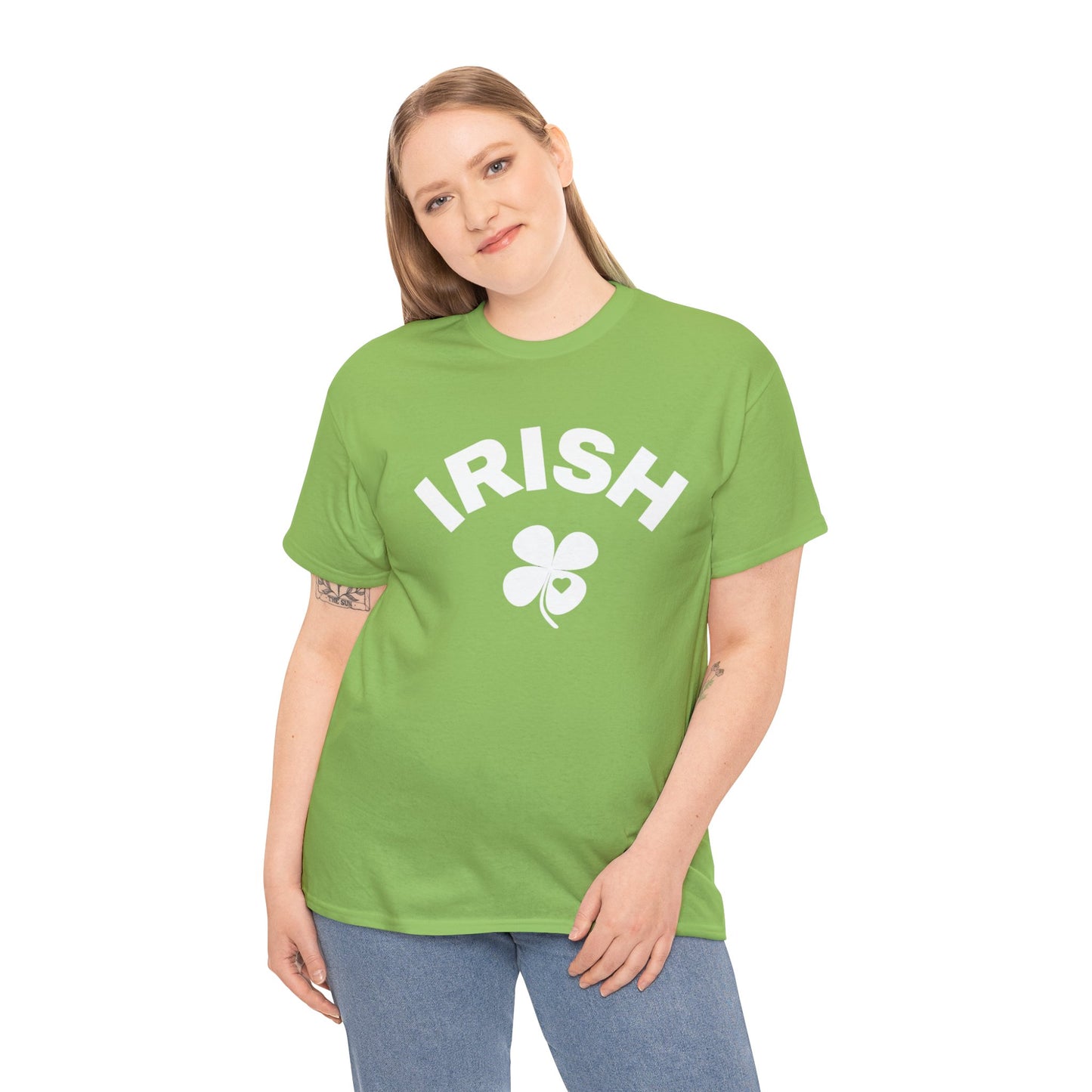 Irish Four-Leaf Clover Love Unisex Cotton Tee