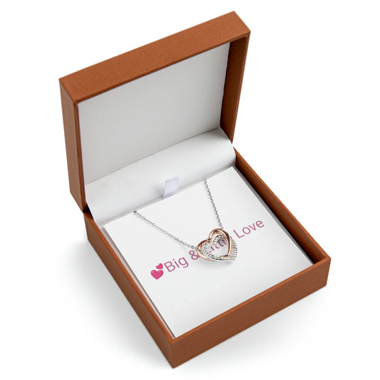 Sorority Big & Little Love - Sorority Valentine's Day Hearts Necklace