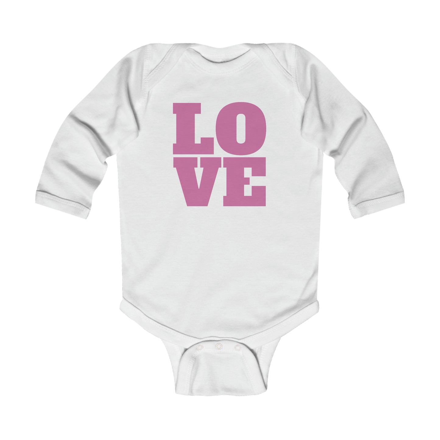 Valentine's Day - LOVE - Infant Long Sleeve Onesie