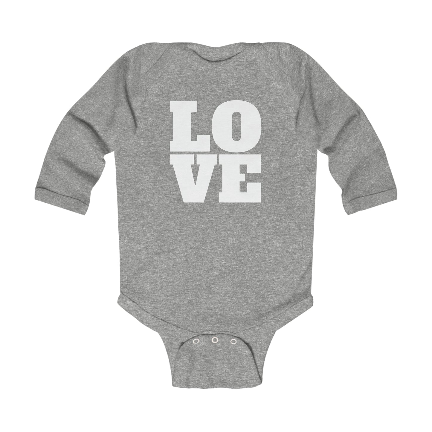 Valentine's Day - LOVE - Infant Long Sleeve Onesie