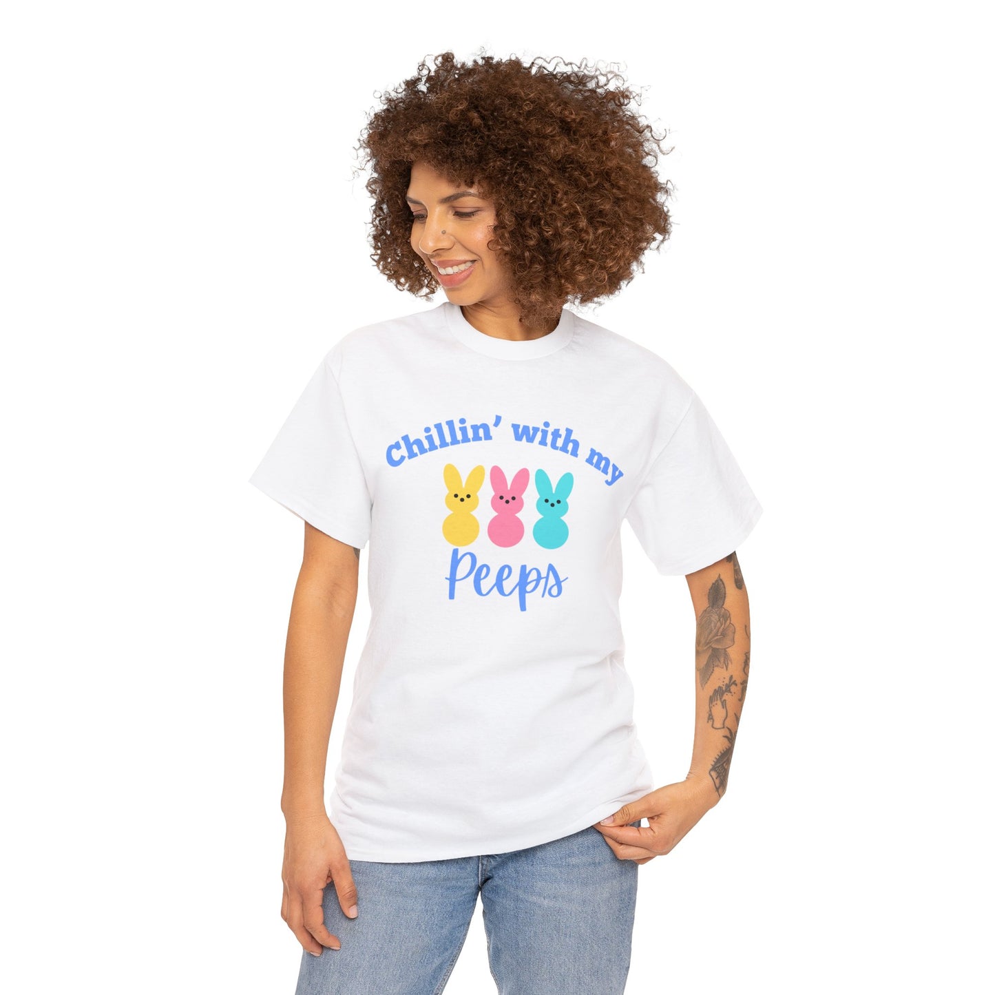 Adult Chillin’ with my Peeps Easter T-shirt