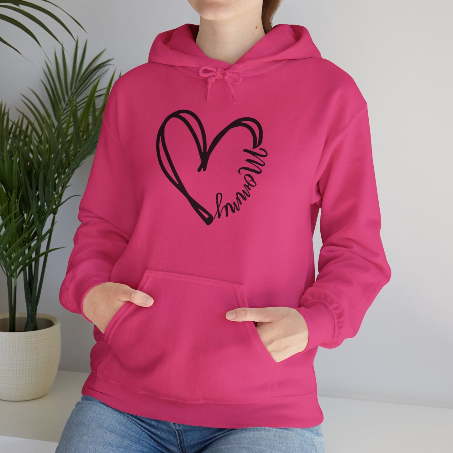 Heart Mommy Hooded Sweatshirt