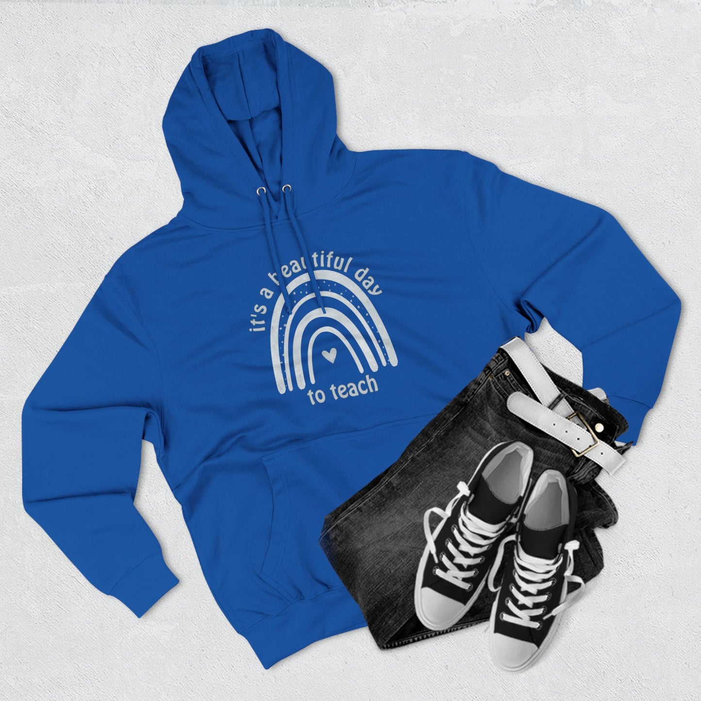 Wyatt & Stella brings this hoodie as a must-have for any dedicated educator. Sizes S to 3XL.