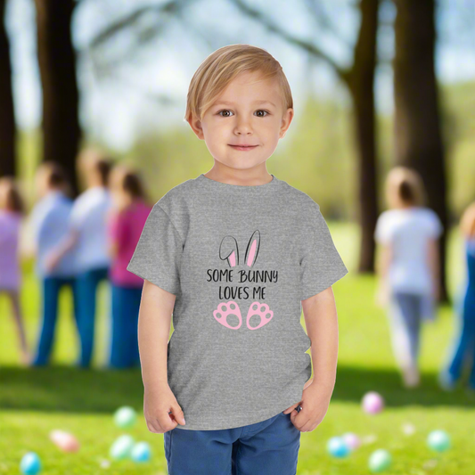 Toddler Some Bunny Loves Me Short Sleeve Tee