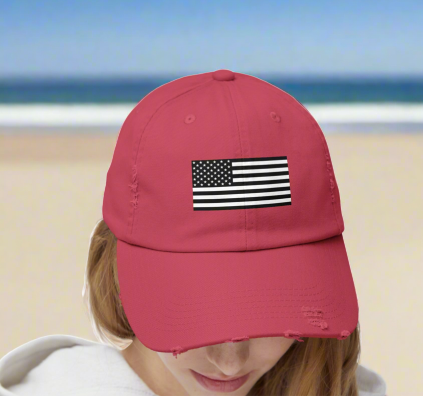 American Flag • Distressed Cap | Wyatt & Stella