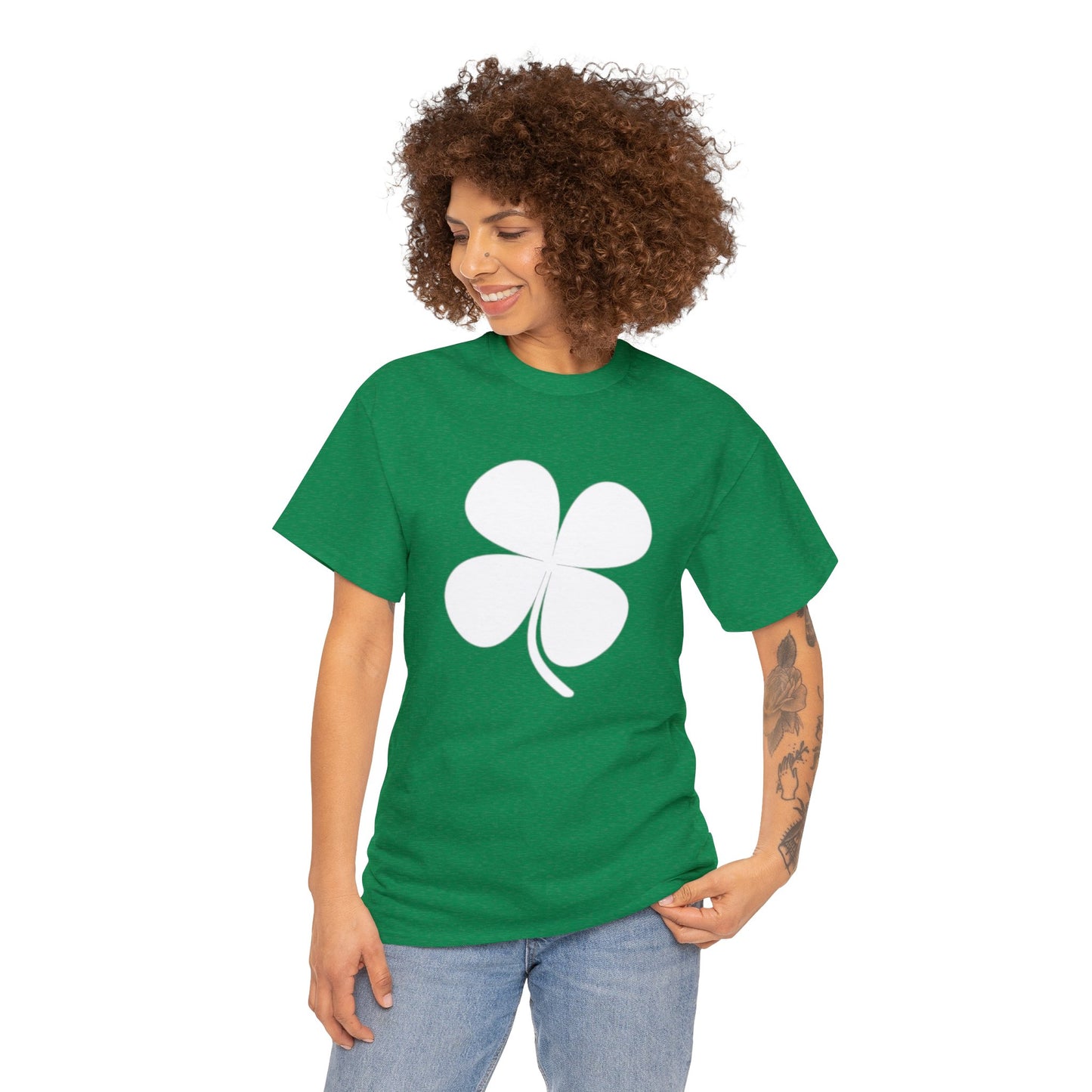 Green IRISH clover classic tee