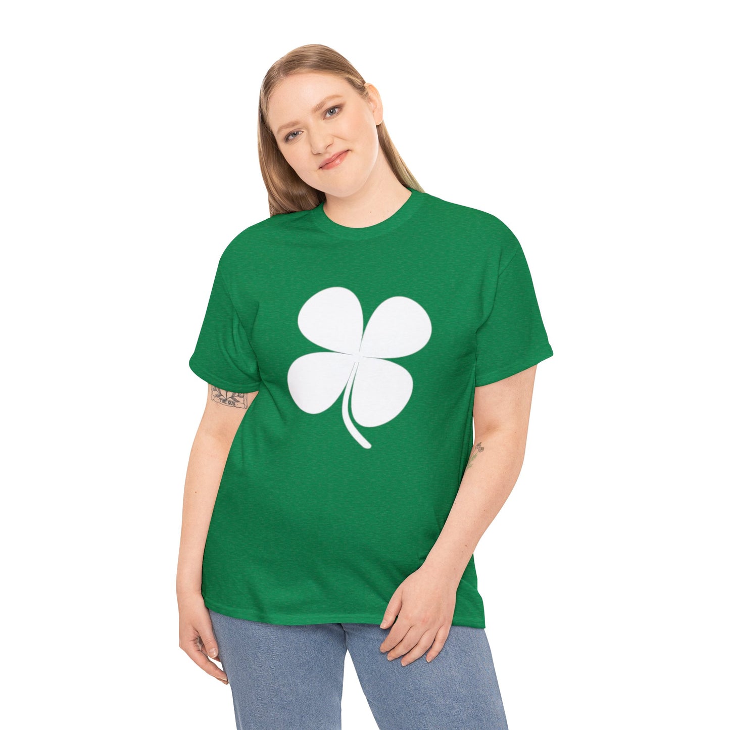 Green IRISH clover classic tee