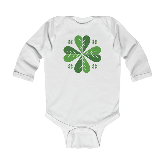 Four-Leaf Clover Infant Long Sleeve onesie