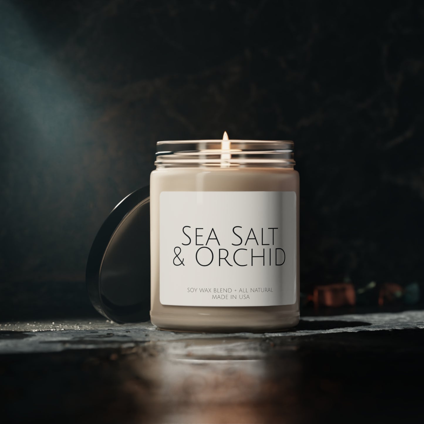 Sea Salt & Orchid Candle - 9 ounces 