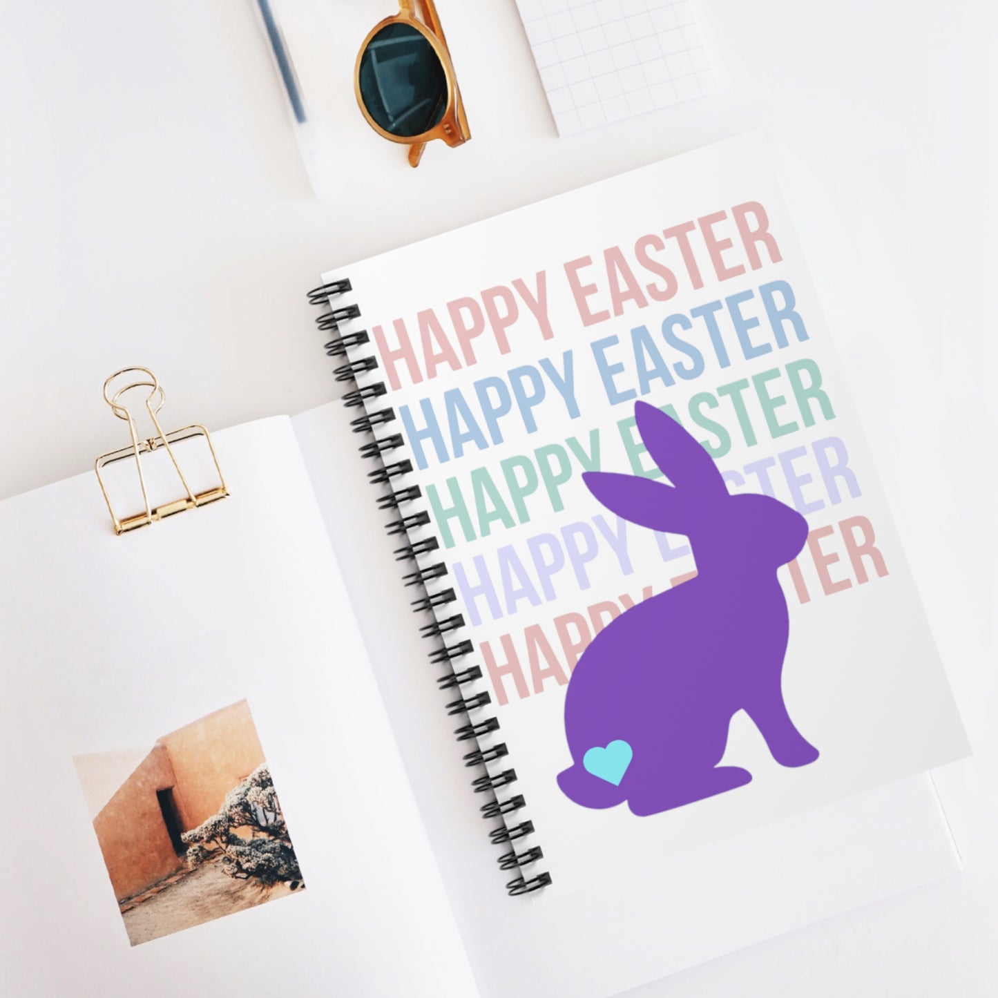 Happy Easter Spiral Notebook - Ruled Line