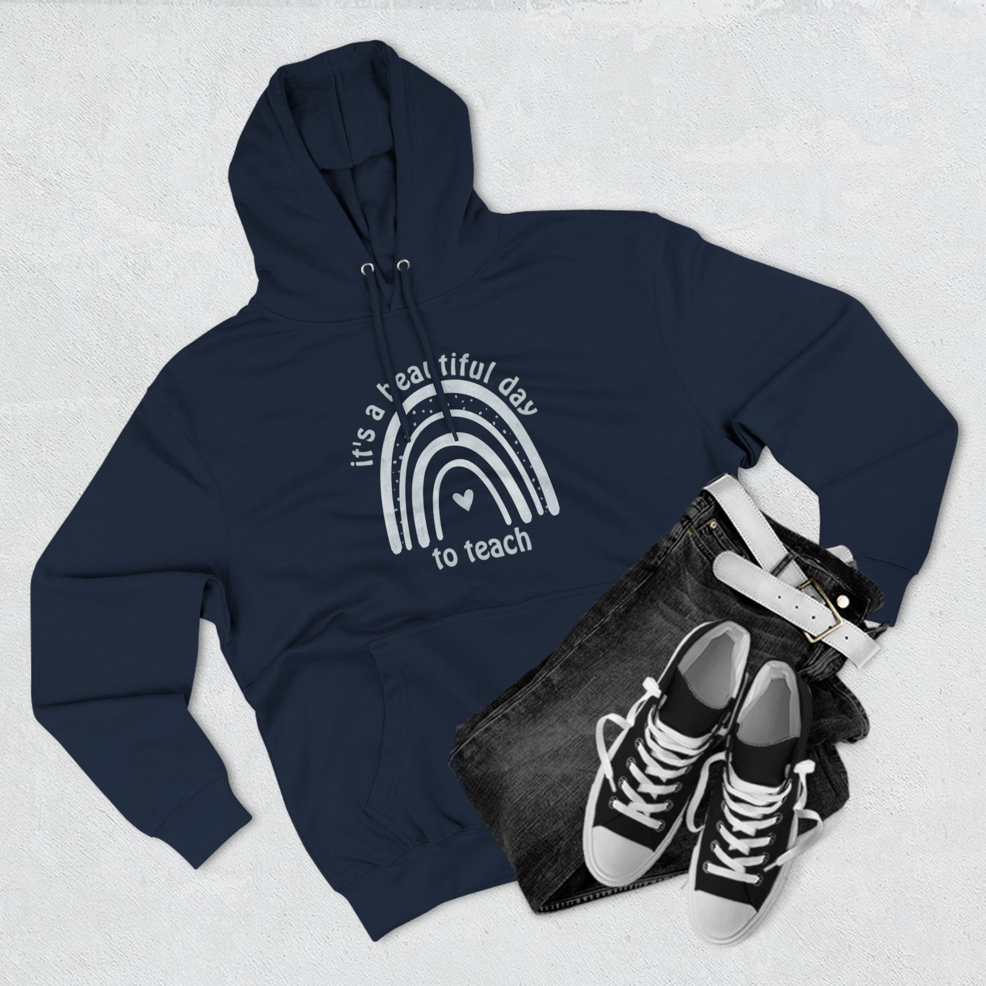 Wyatt & Stella brings this hoodie as a must-have for any dedicated educator. Sizes S to 3XL.