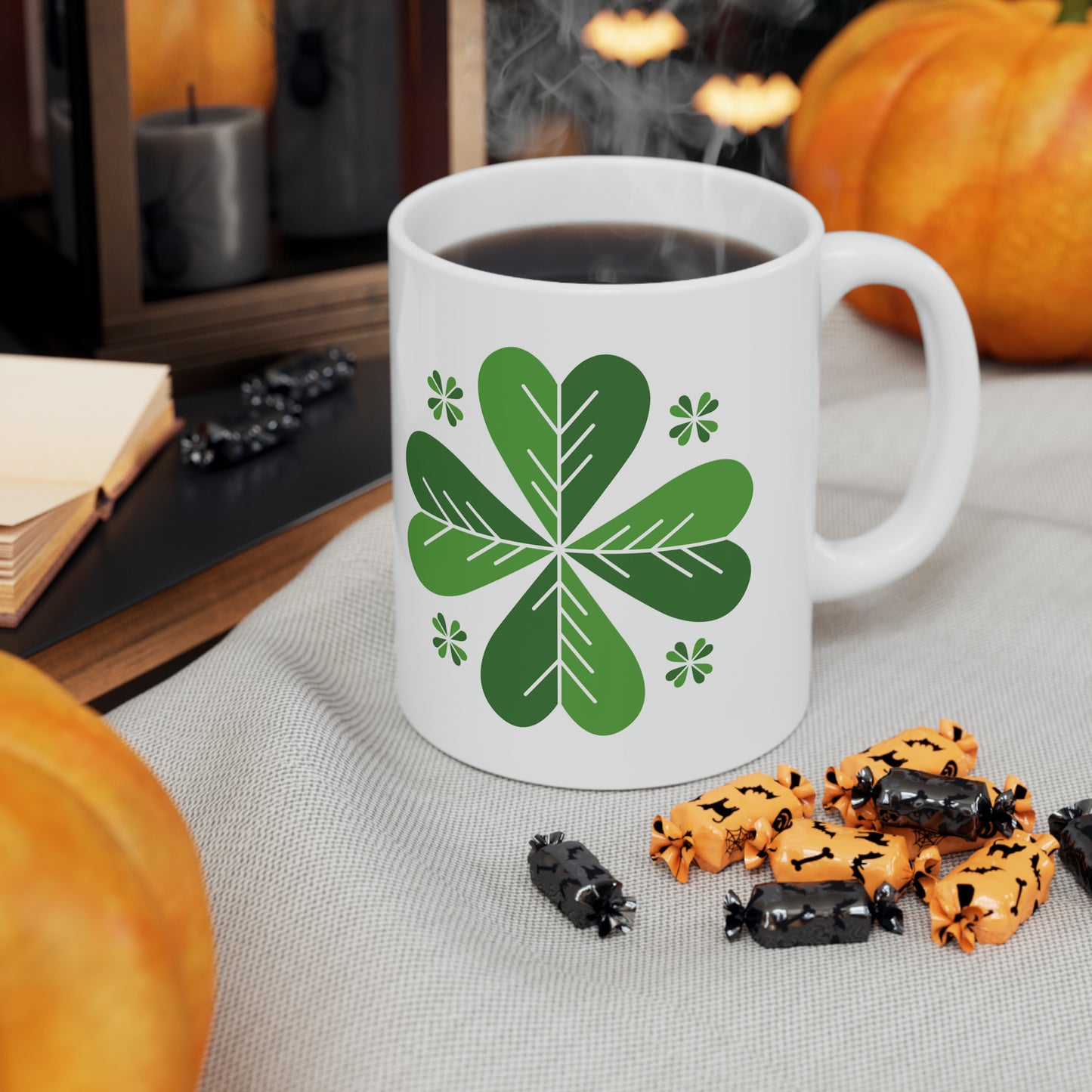 Four-Leaf Clover St. Patrick’s Day Mug (11 oz)