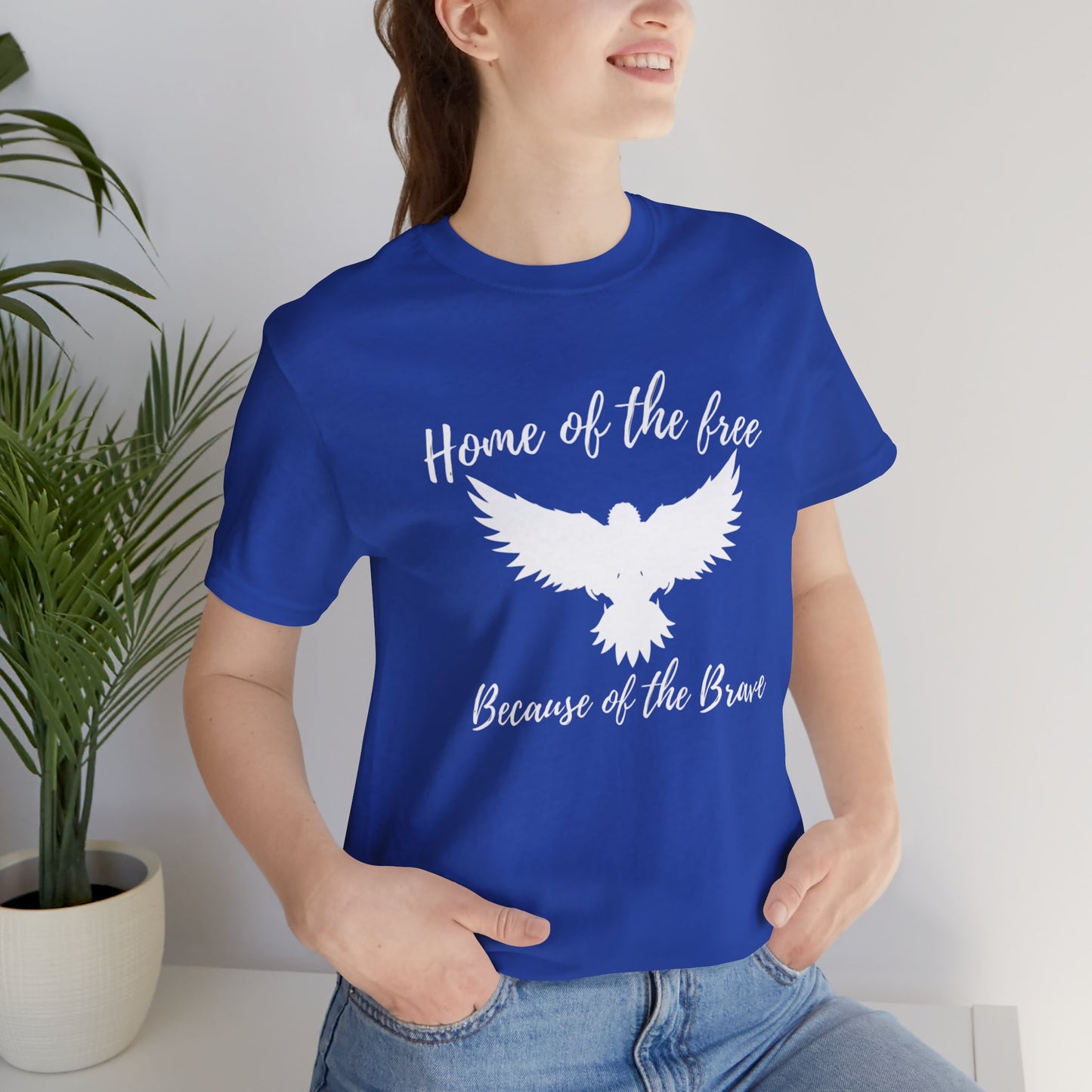 Eagle - Home of the free Because of the Brave • T-shirt • Express Delivery available | Wyatt & Stella