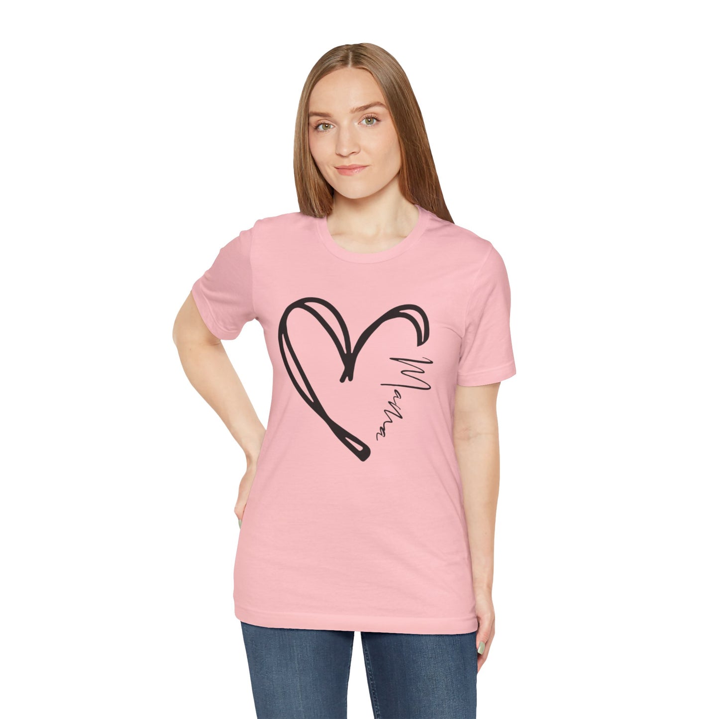 Mama Heart Short Sleeve Tee