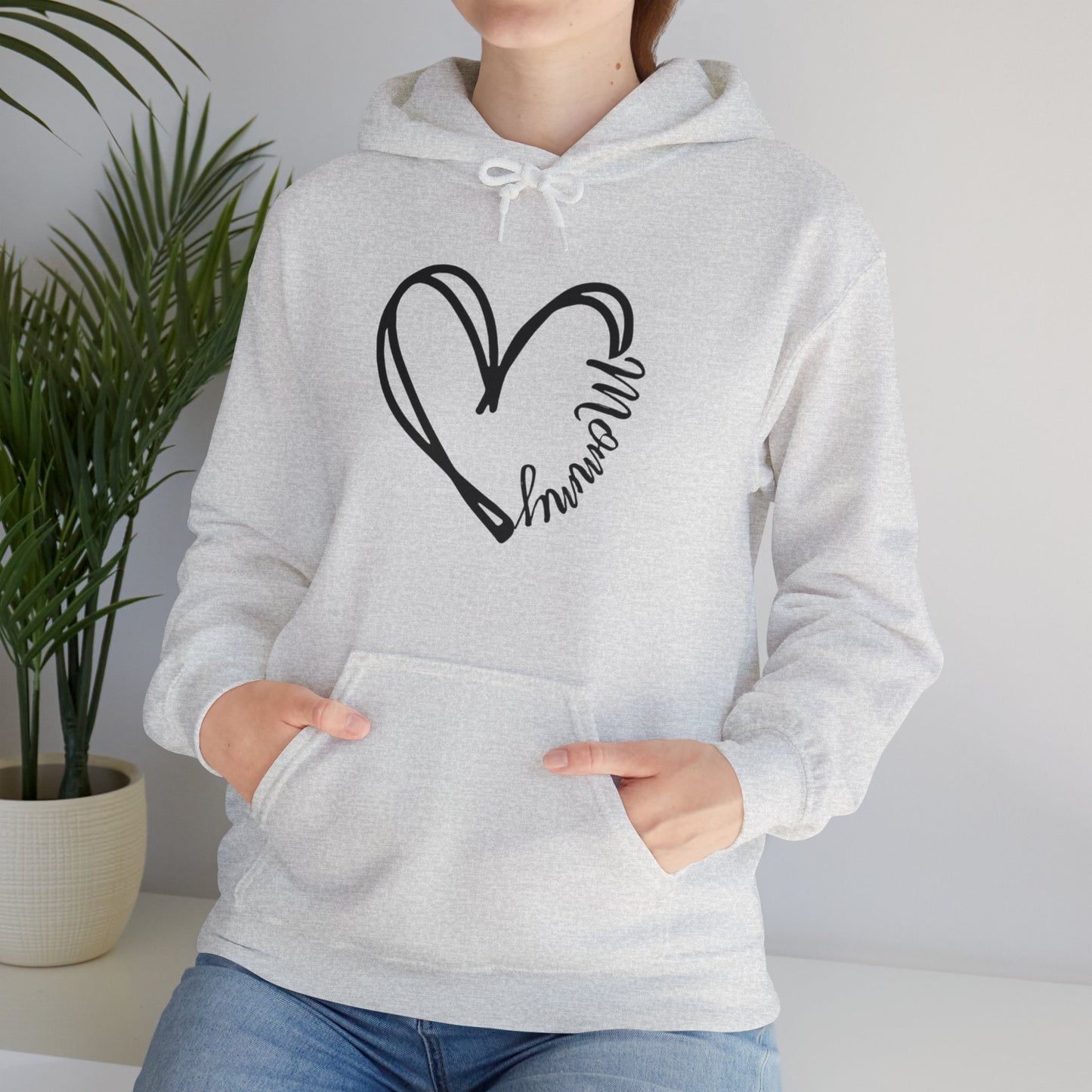 Heart Mommy Hooded Sweatshirt