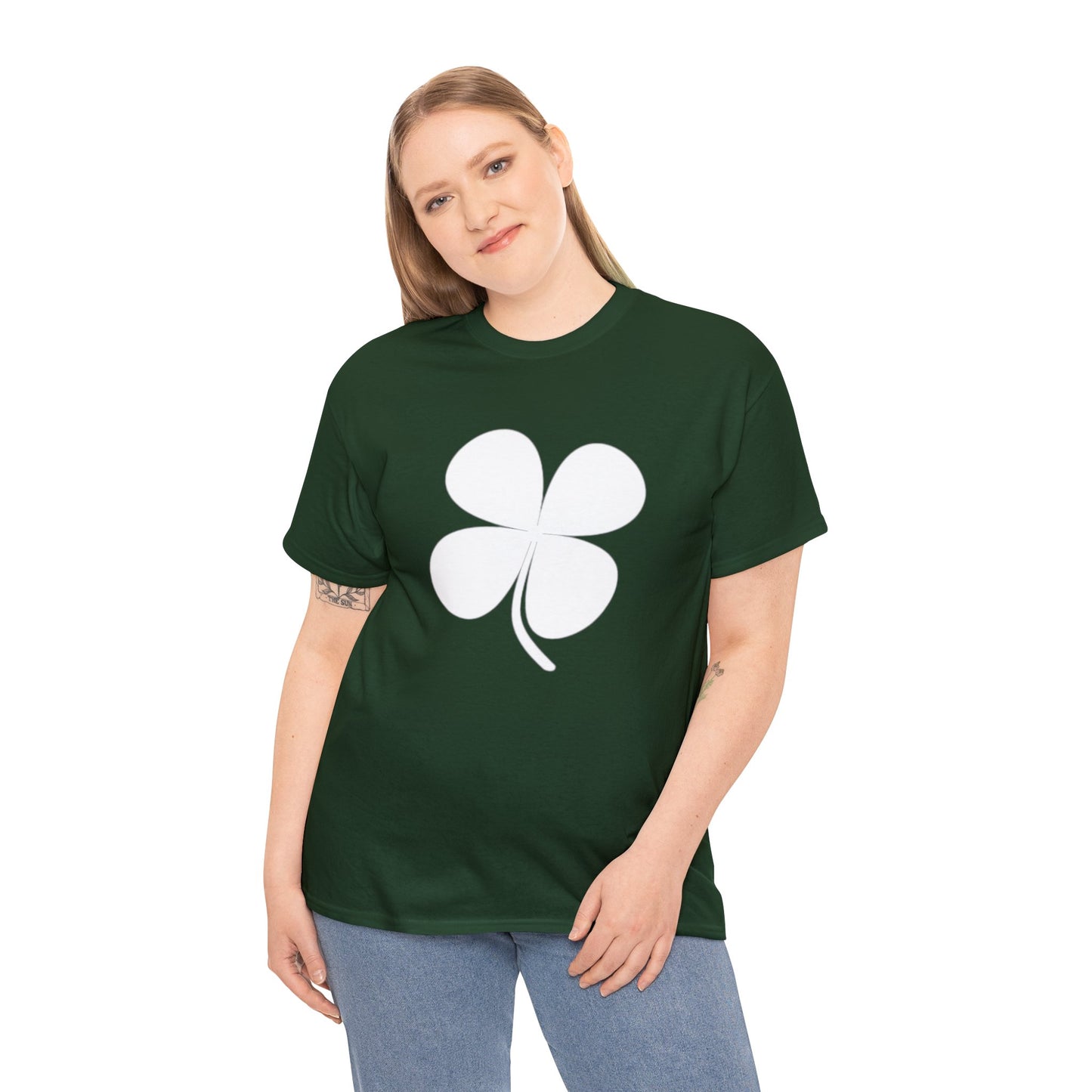 Green IRISH clover classic tee