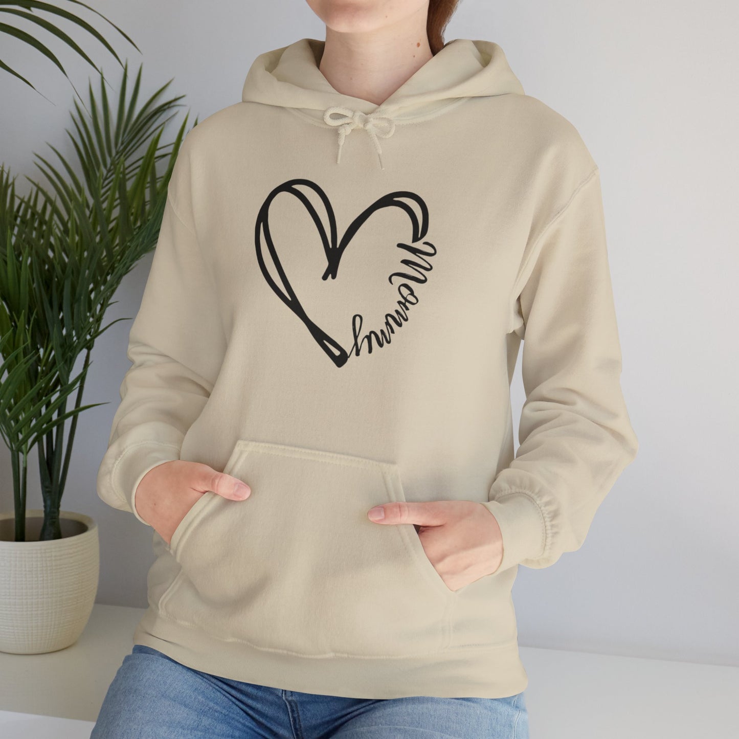 Heart Mommy Hooded Sweatshirt