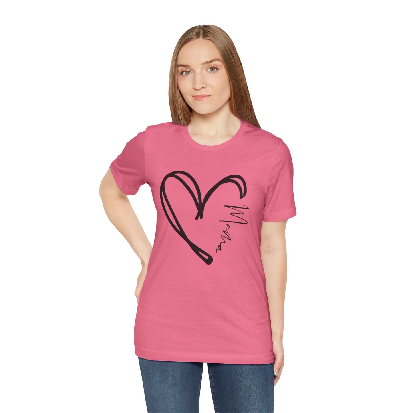 Mama Heart Short Sleeve Tee