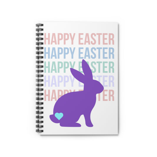 Happy Easter Spiral Notebook - Ruled Line