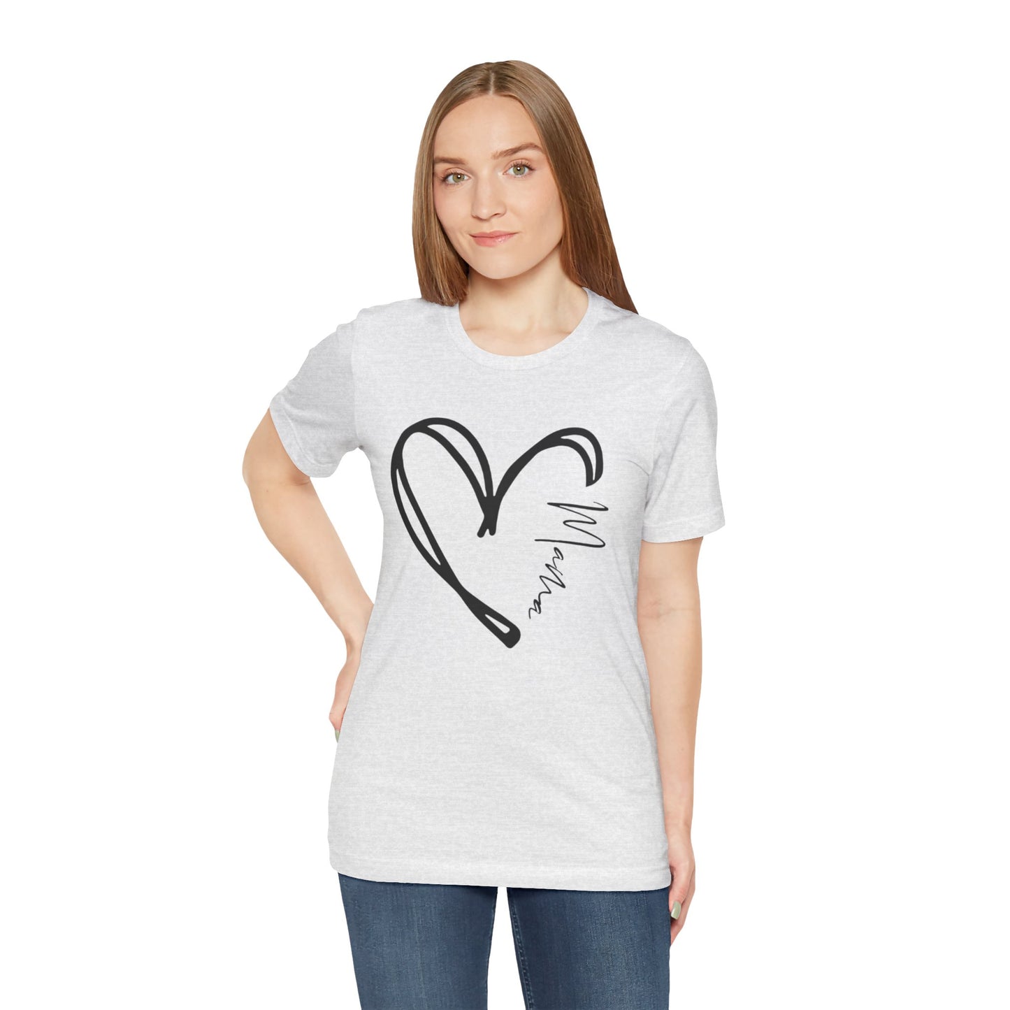 Mama Heart Short Sleeve Tee