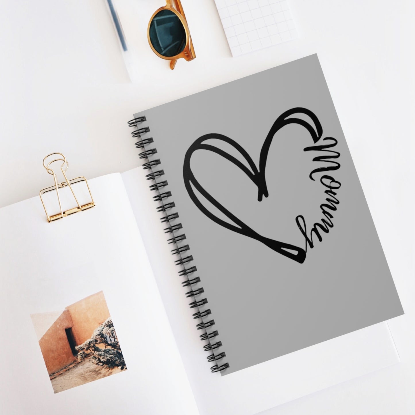 Mommy in a heart notebook