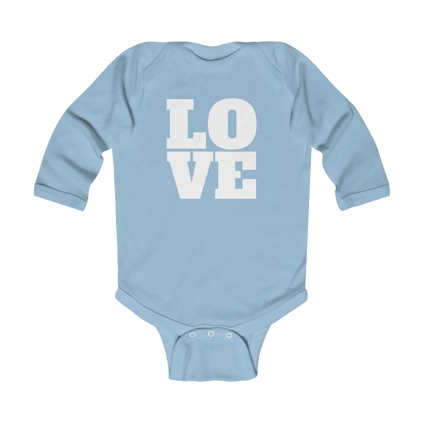 Valentine's Day - LOVE - Infant Long Sleeve Onesie