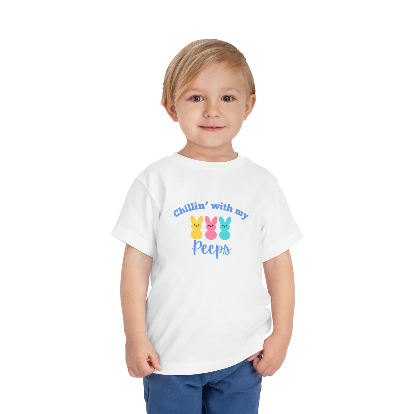 Toddler Easter Chilling with my Peeps Short Sleeve Tee