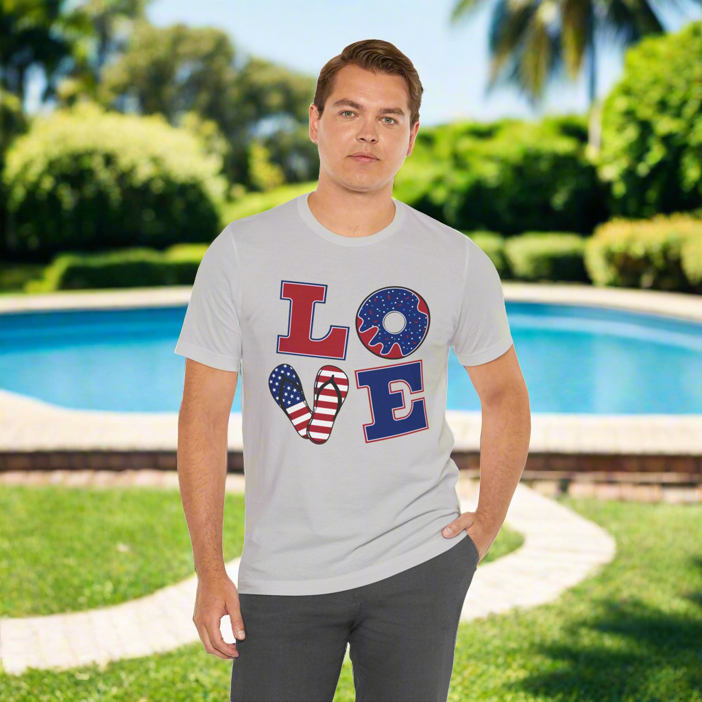 Red, White & Blue Love • T-shirt | Wyatt & Stella