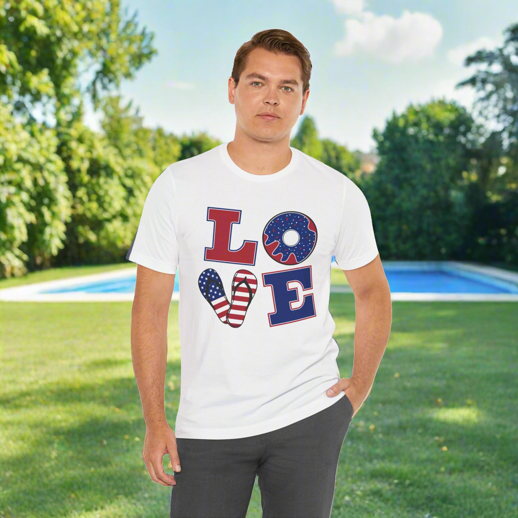 Red, White & Blue Love • T-shirt | Wyatt & Stella