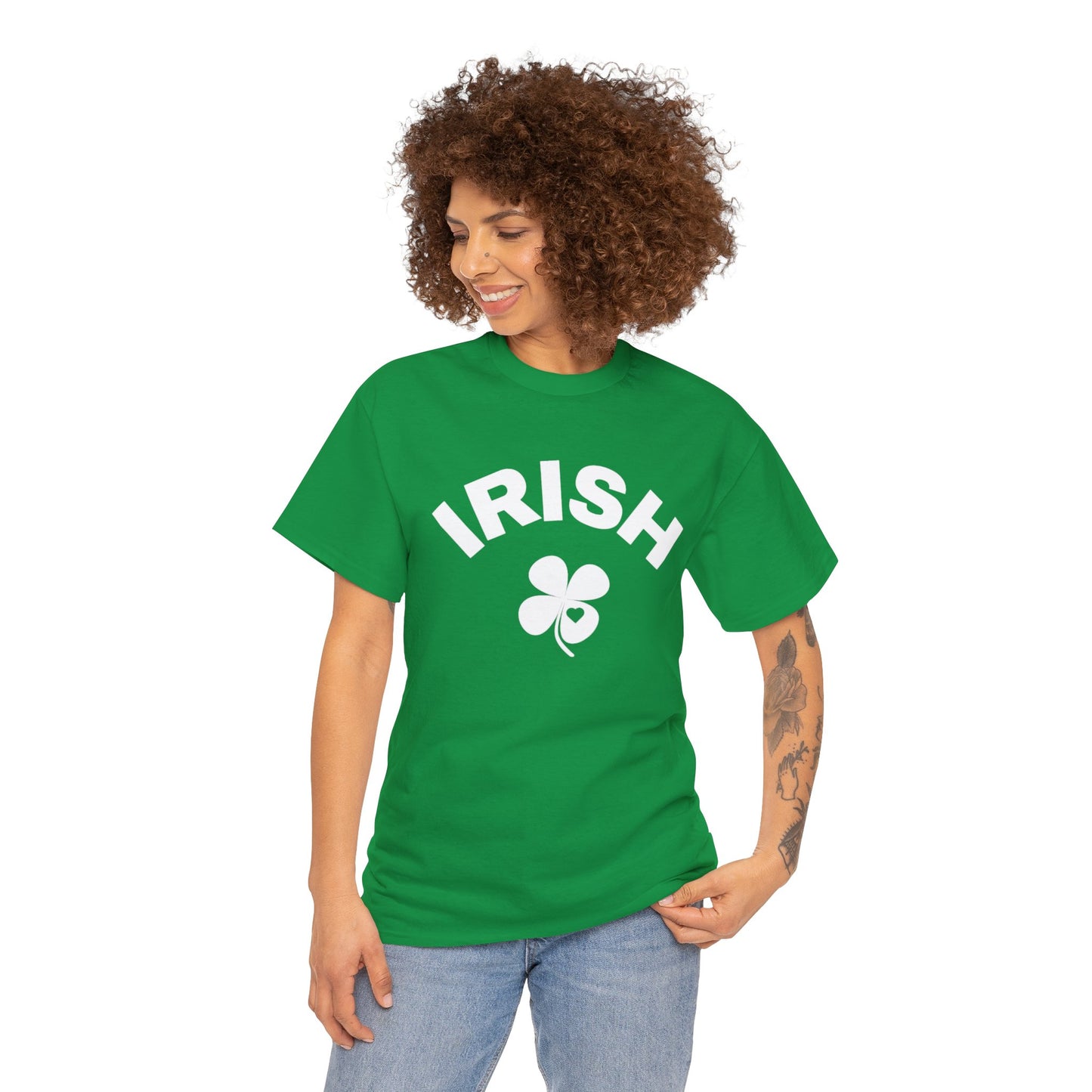 Irish Four-Leaf Clover Love Unisex Cotton Tee