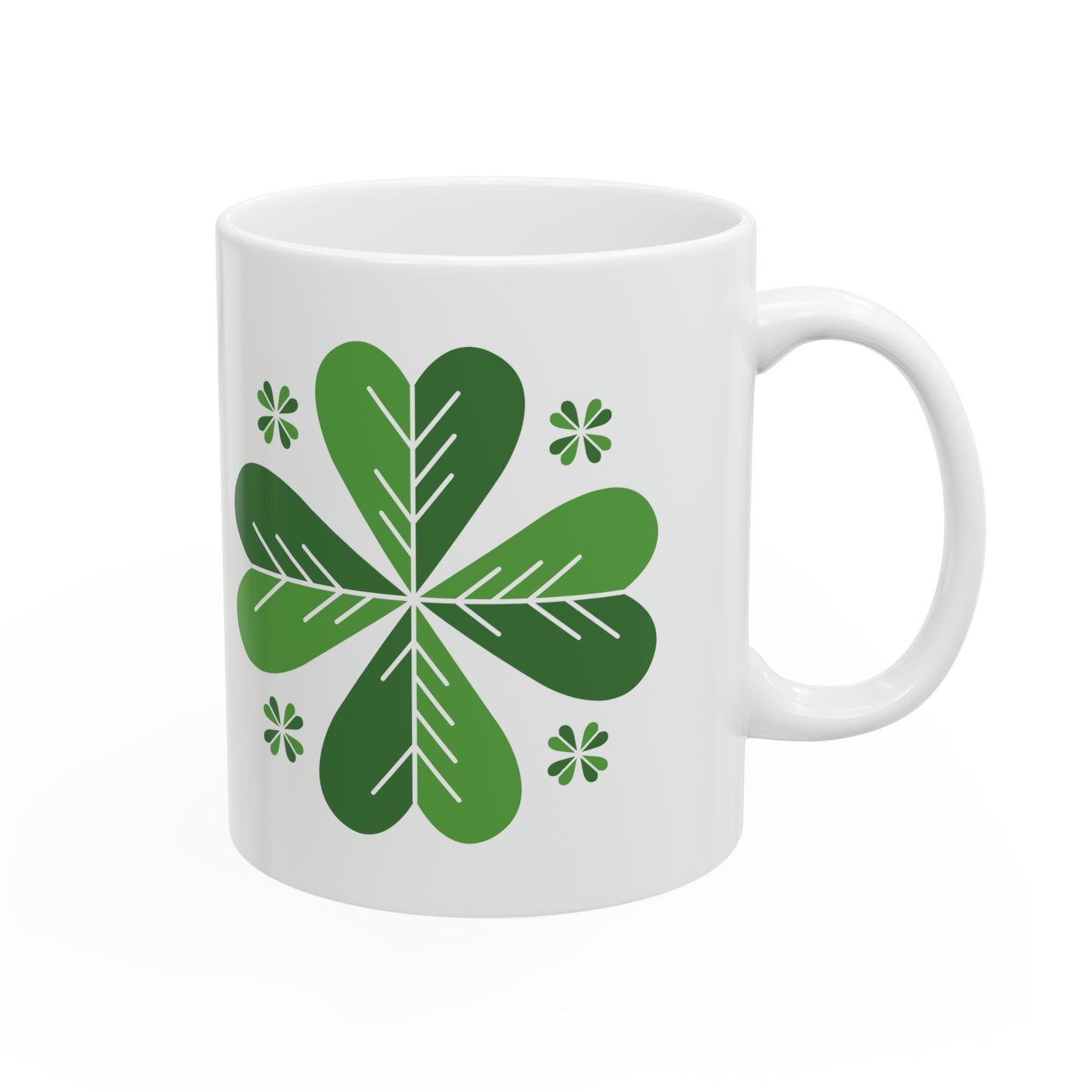 Four-Leaf Clover St. Patrick’s Day Mug (11 oz)