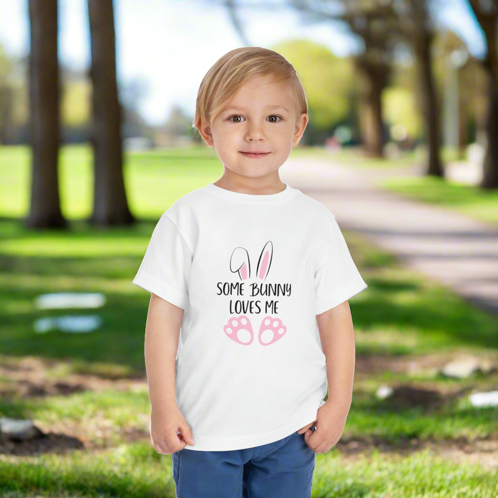 Toddler Some Bunny Loves Me Short Sleeve Tee