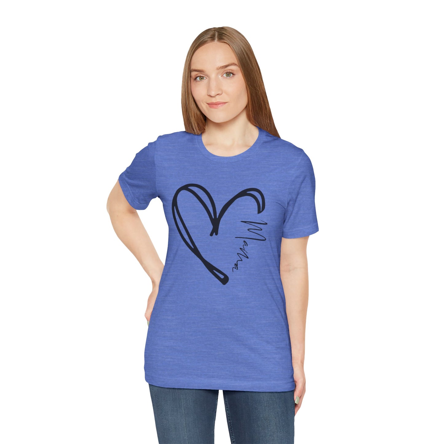 Mama Heart Short Sleeve Tee