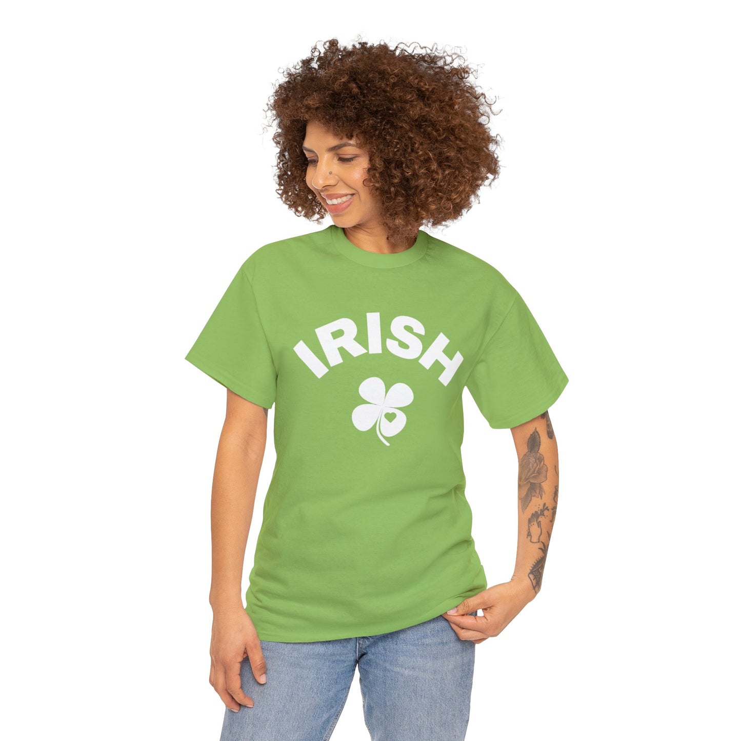 Irish Four-Leaf Clover Love Unisex Cotton Tee