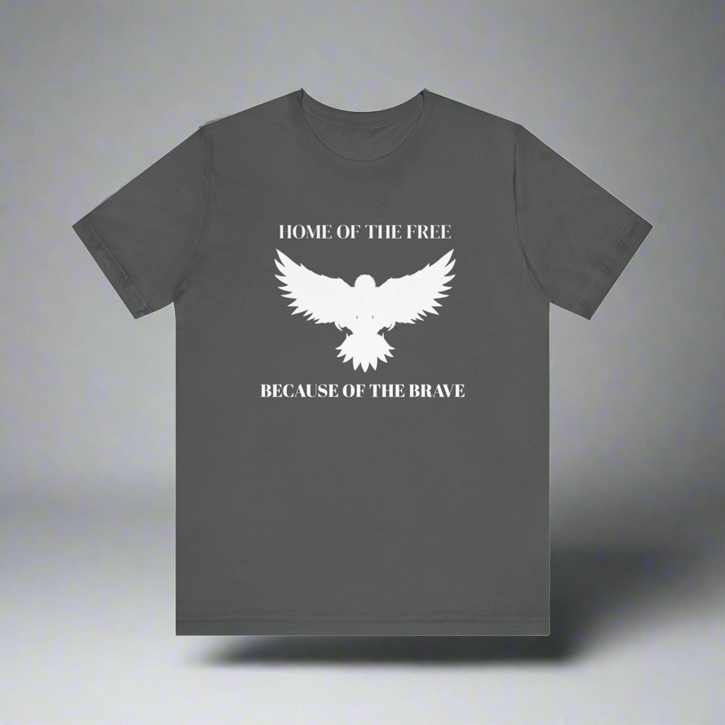 Eagle Too - Home of the free Because of the Brave • T-shirt • Express Delivery available | Wyatt & Stella