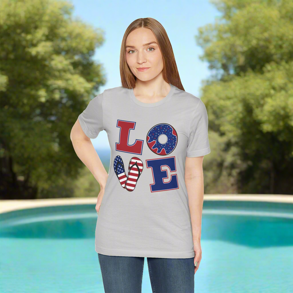 Red, White & Blue Love • T-shirt | Wyatt & Stella