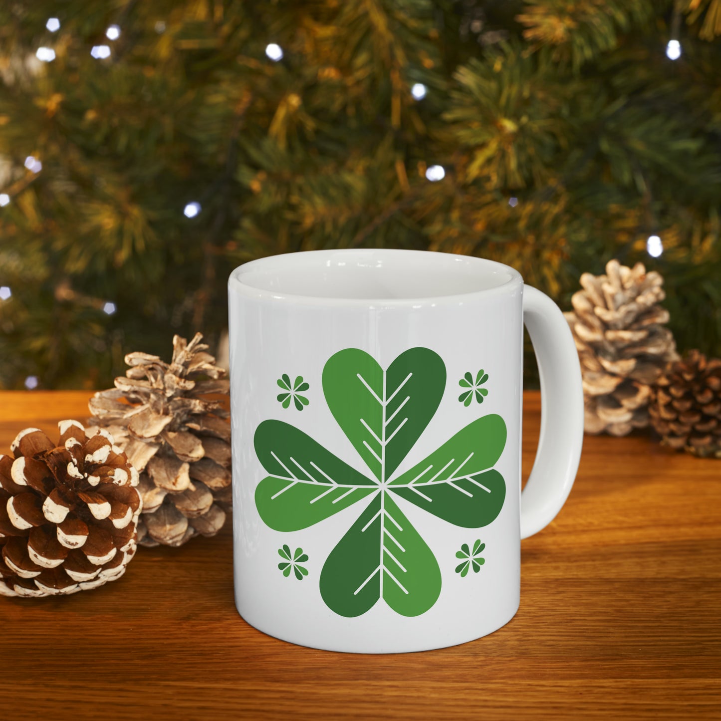 Four-Leaf Clover St. Patrick’s Day Mug (11 oz)