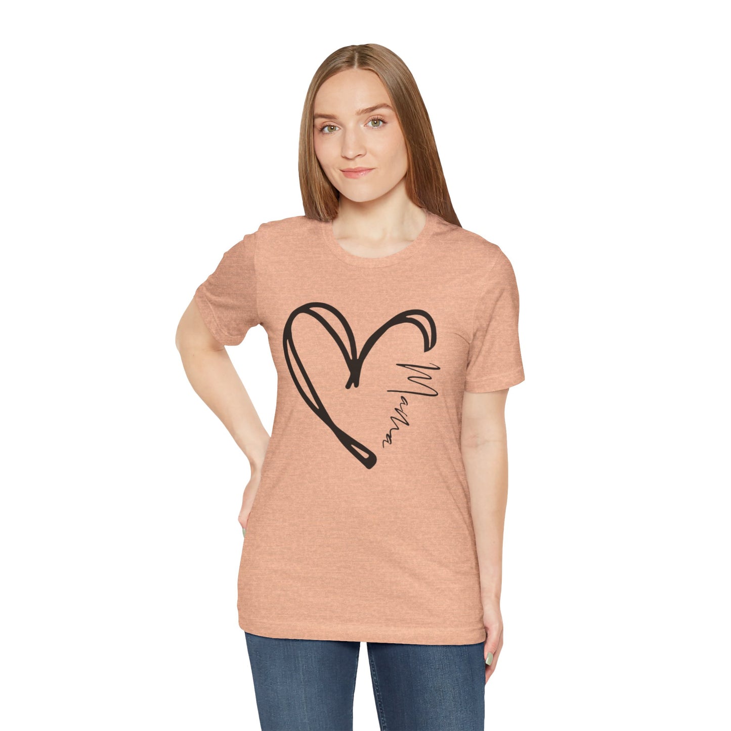 Mama Heart Short Sleeve Tee