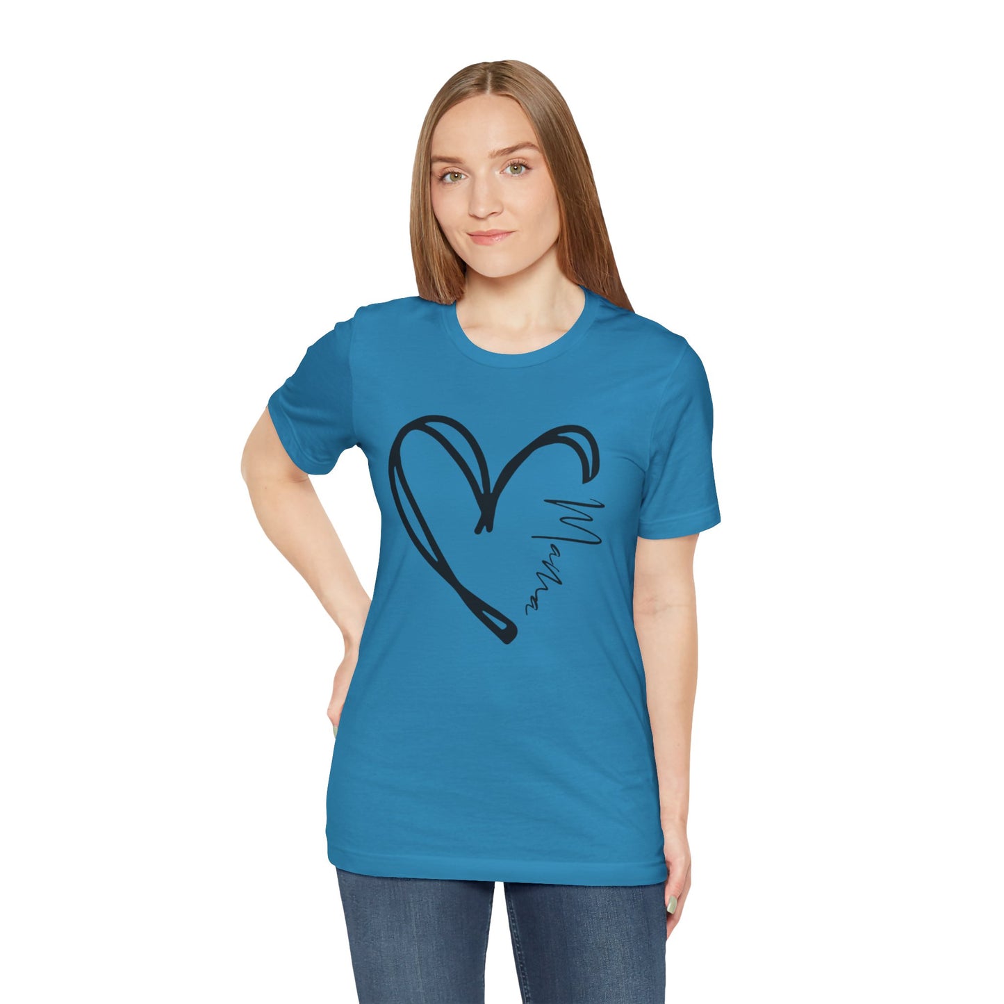 Mama Heart Short Sleeve Tee