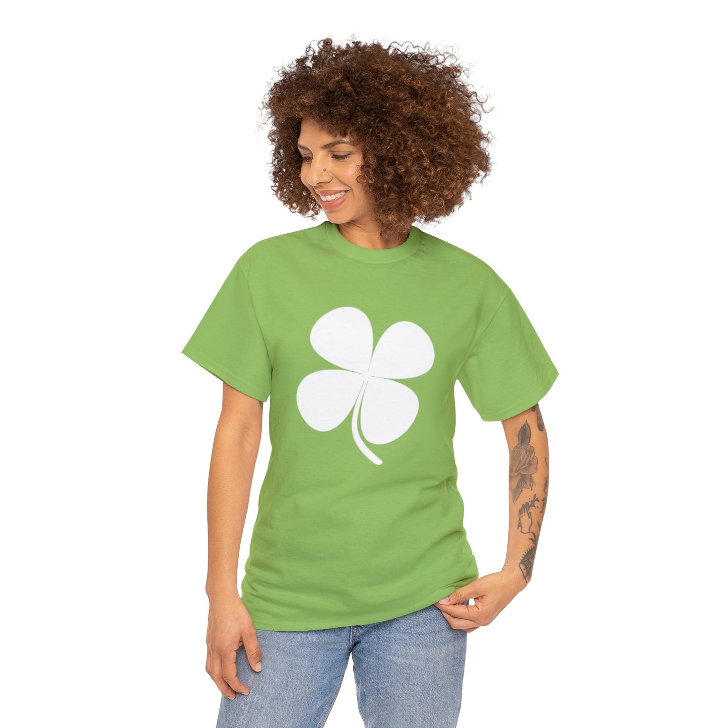 Green IRISH clover classic tee