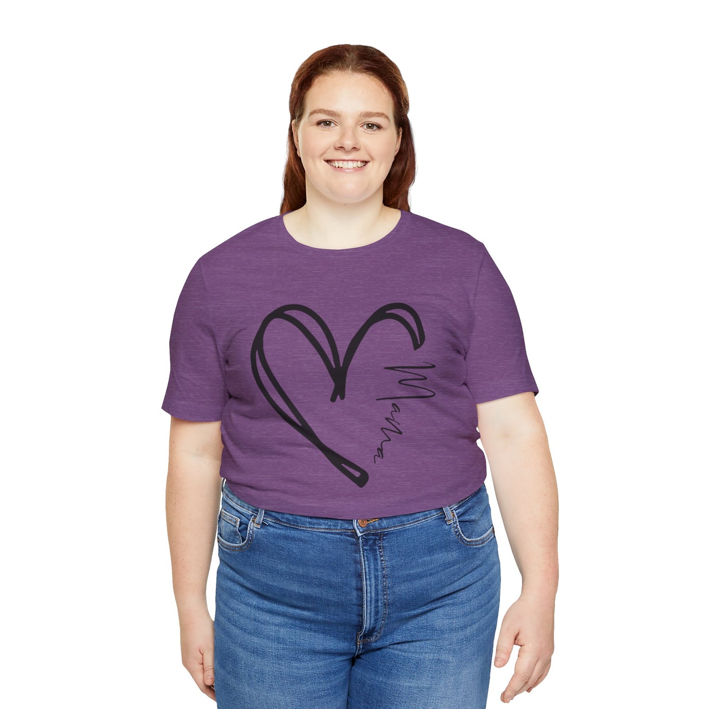 Mama Heart Short Sleeve Tee