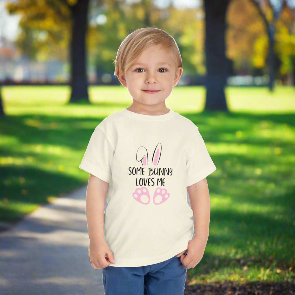 Toddler Some Bunny Loves Me Short Sleeve Tee