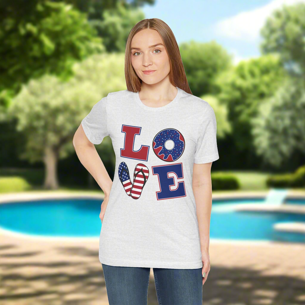 Red, White & Blue Love • T-shirt | Wyatt & Stella