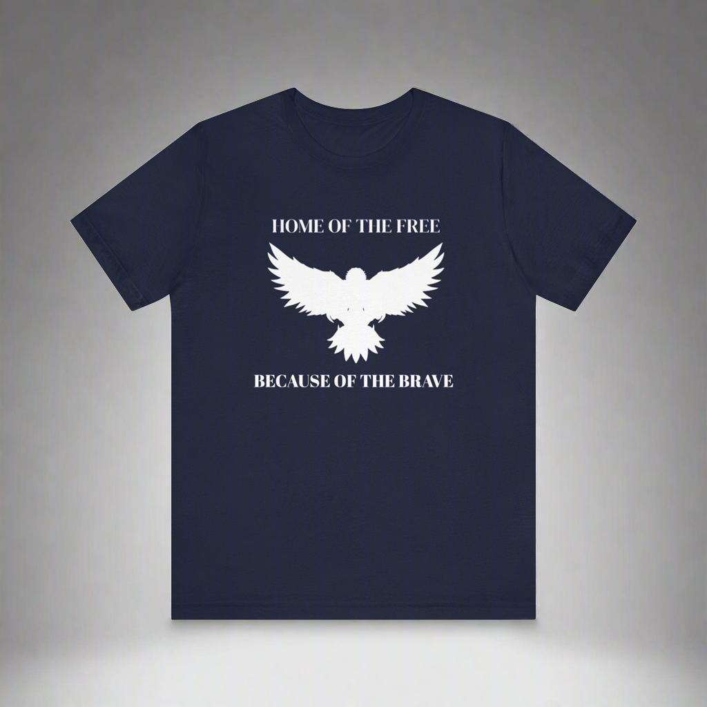 Eagle Too - Home of the free Because of the Brave • T-shirt • Express Delivery available | Wyatt & Stella