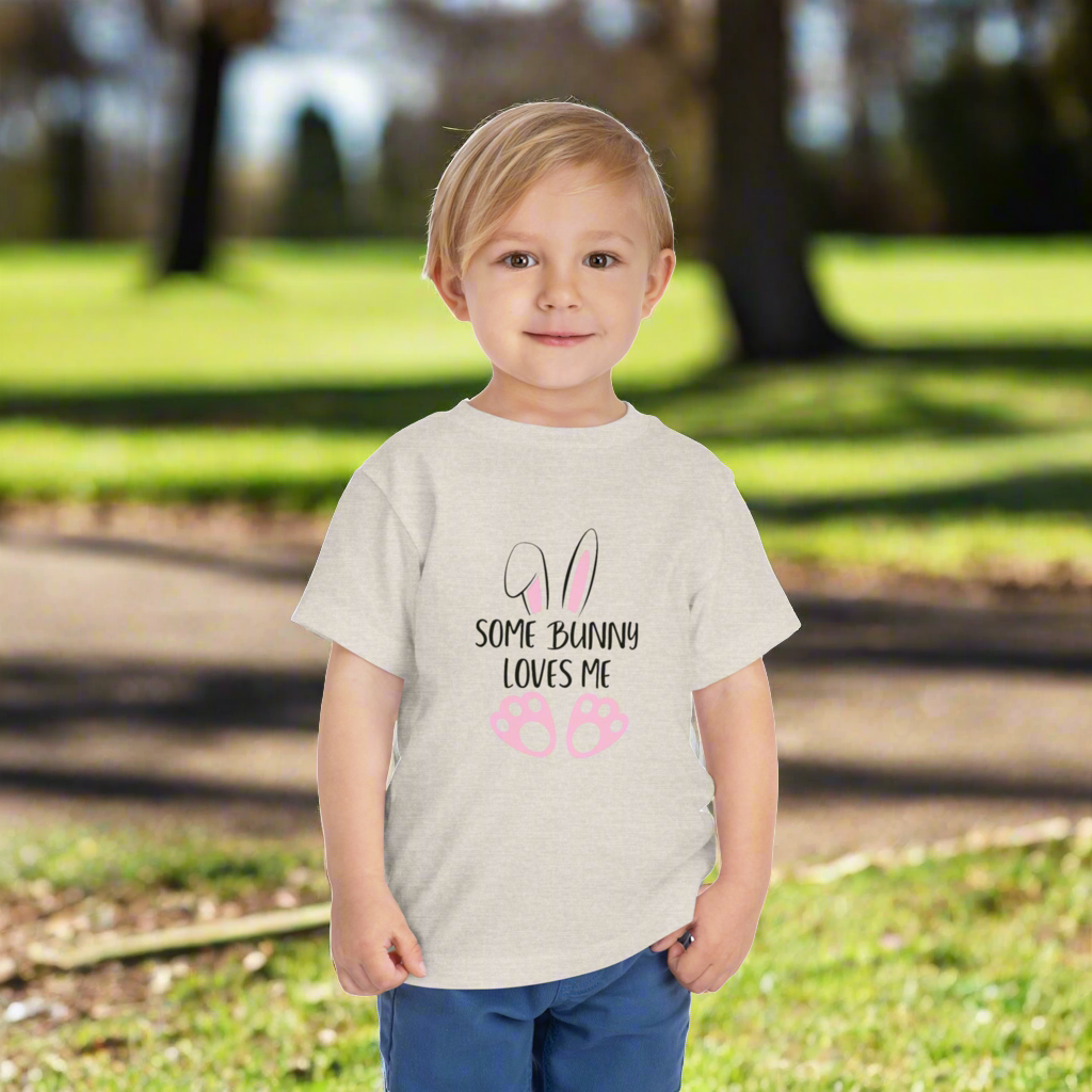 Toddler Some Bunny Loves Me Short Sleeve Tee