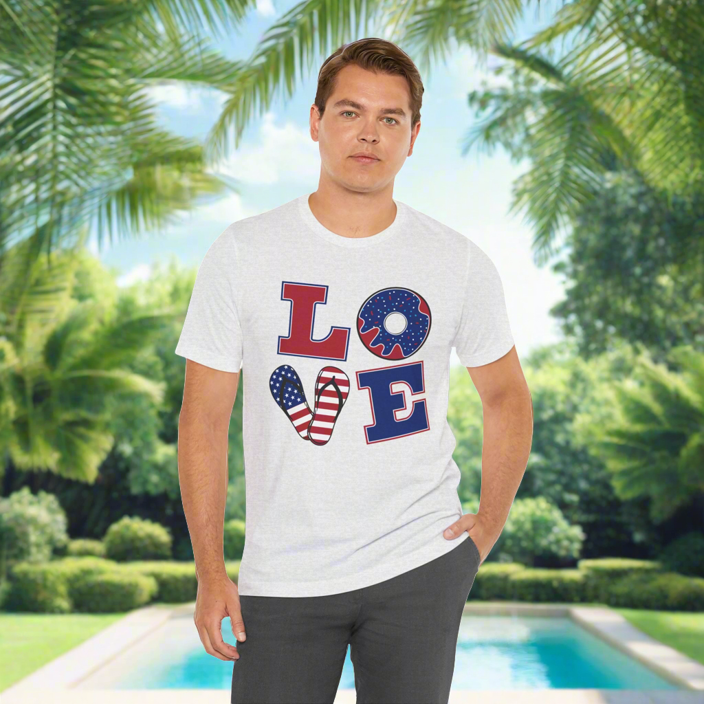 Red, White & Blue Love • T-shirt | Wyatt & Stella